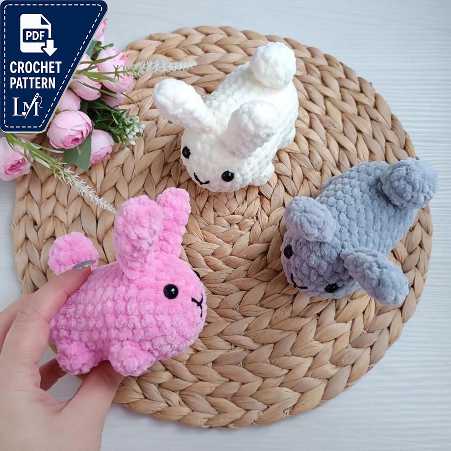 Chubby Bunny Crochet Pattern Projects for Plush Amigurumi 3
